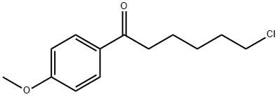 6-클로로-1-(4-메톡시페닐)-1-옥소헥산 구조식 이미지