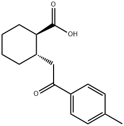 TRANS-2-[2-(4-METHYLPHENYL)-2-OXOETHYL]CYCLOHEXANE-1-CARBOXYLIC ACID Structure