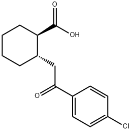 TRANS-2-[2-(4-CHLOROPHENYL)-2-OXOETHYL]CYCLOHEXANE-1-CARBOXYLIC ACID Structure