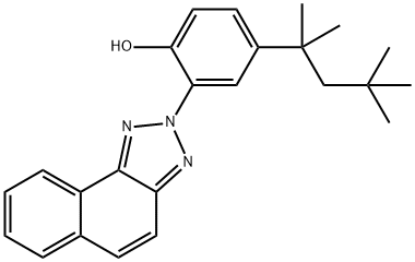 2-(2H-Naphtho[1,2-d]triazol-2-yl)-4-(1,1,3,3-tetramethylbutyl)phenol 구조식 이미지