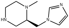 피페라진,2-(1H-이미다졸-1-일메틸)-1-메틸-,(2R)-(9CI) 구조식 이미지