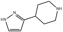 4-(2H-피라졸-3-일)-피페리딘 구조식 이미지