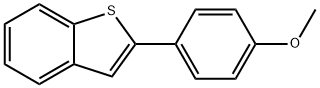 2-(4-Methoxyphenyl)benzothiophene 구조식 이미지