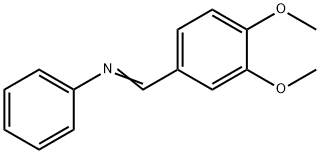 1-(3,4-dimethoxyphenyl)-N-phenyl-methanimine Structure