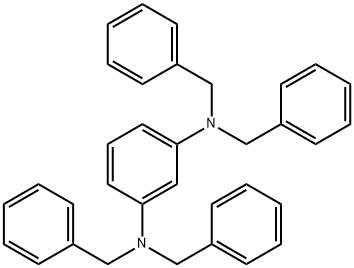 N,N,N',N'-Tetrakis(phenylmethyl)-1,3-benzenediamine Structure