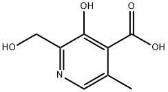 3-Hydroxy-2-(hydroxymethyl)-5-methyl-4-pyridinecarboxylicacid Structure
