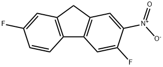 3,7-디플루오로-2-니트로-9H-플루오렌 구조식 이미지