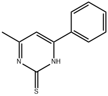 4-메틸-6-페닐-피리미딘-2-티올 구조식 이미지