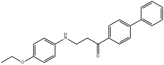 1-[1,1'-BIPHENYL]-4-YL-3-(4-ETHOXYANILINO)-1-PROPANONE Structure