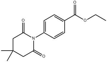 Ethyl 4-(4,4-dimethyl-2,6-dioxopiperidin-1-yl)benzoate Structure