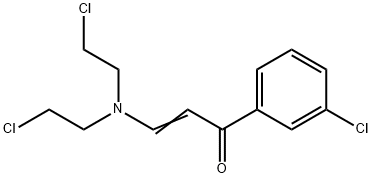 2-Propen-1-one, 3-(bis(2-chloroethyl)amino)-3-(3-chlorophenyl)- 구조식 이미지