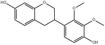 3,4-Dihydro-3-(4-hydroxy-2,3-dimethoxyphenyl)-2H-1-benzopyran-7-ol Structure