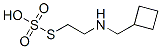 Thiosulfuric acid hydrogen S-[2-[(cyclobutylmethyl)amino]ethyl] ester Structure