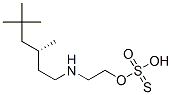 Thiosulfuric acid hydrogen S-[2-[(3,5,5-trimethylhexyl)amino]ethyl] ester Structure