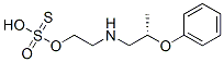 Thiosulfuric acid hydrogen S-[2-[(2-phenoxypropyl)amino]ethyl] ester Structure