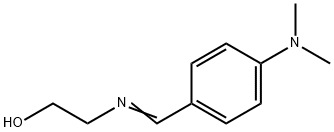 2-[[p-(Dimethylamino)benzylidene]amino]ethanol Structure