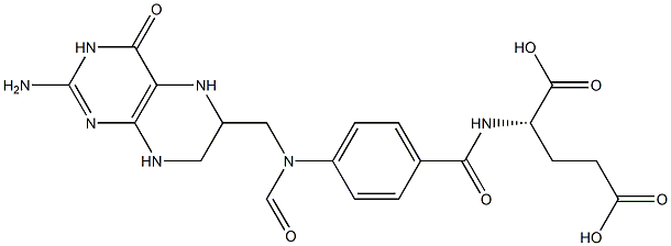 2-[4-[(2-amino-4-oxo-5,6,7,8-tetrahydro-1H-pteridin-6-yl)methyl-formyl-amino]benzoyl]aminopentanedioic acid Structure