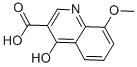 4-하이드록시-8-METHOXY퀴놀린-3-카복시산 구조식 이미지