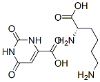 L-lysine mono(1,2,3,6-tetrahydro-2,6-dioxopyrimidine-4-carboxylate) Structure