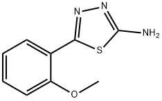 2-AMINO-5-(2-METHOXYPHENYL)-1,3,4-THIADIAZOLE 구조식 이미지