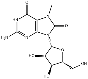 7-methyl-8-oxoguanosine Structure