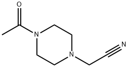 1-Piperazineacetonitrile, 4-acetyl- (9CI) Structure