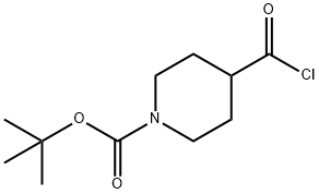tert-Butyl 4-(chlorocarbonyl)-piperidine-1-carboxylate Structure