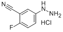3-CYANO-4-FLUOROPHENYLHYDRAZINE HCL Structure