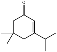 5,5-Dimethyl-3-(1-methylethyl)-2-cyclohexen-1-one Structure