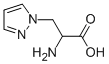 (±)-알파-아미노-1H-피라졸-1-프로피온산 구조식 이미지