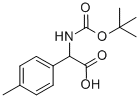 TERT-BUTOXYCARBONYLAMINO-P-TOLYL-ACETIC ACID Structure