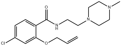 2-(Allyloxy)-4-chloro-N-[2-(4-methyl-1-piperazinyl)ethyl]benzamide Structure