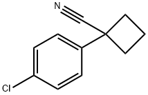1-(4-Chlorophenyl)-1-cyclobutanecarbonitrile 구조식 이미지