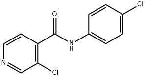 3-Chloro-N-(4-chlorophenyl)-4-pyridinecarboxamide Structure