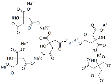 HEXAPOTASSIUMHEXASODIUMPENTACITRATE Structure