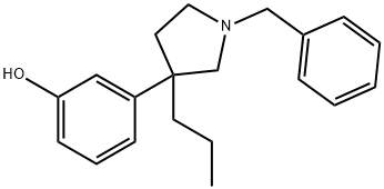 m-(1-Benzyl-3-propyl-3-pyrrolidinyl)phenol Structure