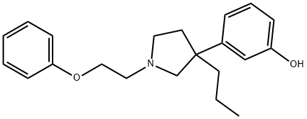 m-[1-(2-페녹시에틸)-3-프로필-3-피롤리디닐]페놀 구조식 이미지
