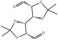 L-만노-헥소디알도스,2,3:4,5-비스-O-(1-메틸에틸리덴)- 구조식 이미지