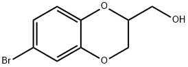 (6-BROMO-2,3-DIHYDROBENZO[B][1,4]DIOXIN-2-YL)METHANOL Structure