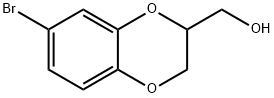 (7-BROMO-2,3-DIHYDROBENZO[B][1,4]DIOXIN-2-YL)METHANOL Structure