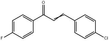 4-CHLORO-4'-FLUOROCHALCONE 구조식 이미지