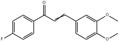 3,4-DIMETHOXY-4'-FLUOROCHALCONE Structure