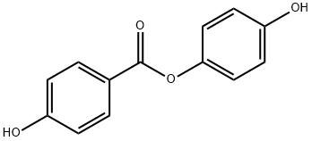 4-하이드록시페닐4-하이드록시벤조에이트 구조식 이미지