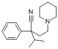 2-Phenyl-2-(2-piperidinoethyl)-3-methylbutyronitrile 구조식 이미지