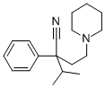 2-Phenyl-2-(2-piperidinoethyl)-3-methylbutyronitrile Structure