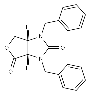 (3aS,6aR)-1,3-dibenzyltetrahydro-1H-furo[3,4-d]imidazole-2,4-dione Structure