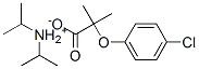 diisopropylammonium 2-(p-chlorophenoxy)-2-methylpropionate Structure
