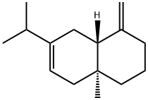 (4aS,8aR)-1,2,3,4,4a,5,8,8a-Octahydro-4a-methyl-1-methylene-7-isopropylnaphthalene 구조식 이미지