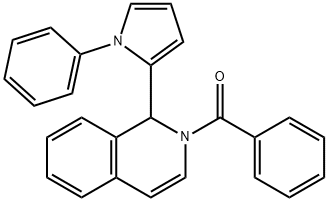 2-BENZOYL-1-(1-PHENYL-1H-PYRROL-2-YL)-1,2-DIHYDROISOQUINOLINE 구조식 이미지