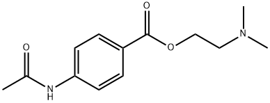 2-(디메틸아미노)에틸4-(아세틸아미노)벤조에이트 구조식 이미지